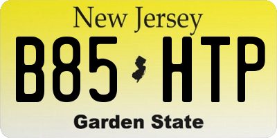 NJ license plate B85HTP