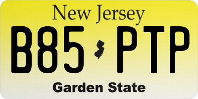 NJ license plate B85PTP