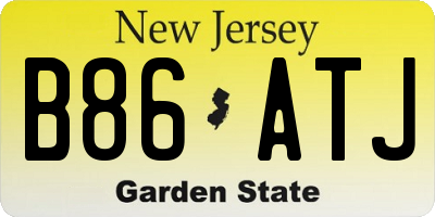 NJ license plate B86ATJ