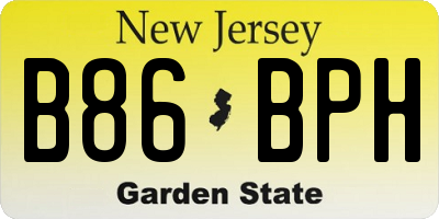 NJ license plate B86BPH