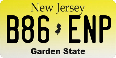 NJ license plate B86ENP