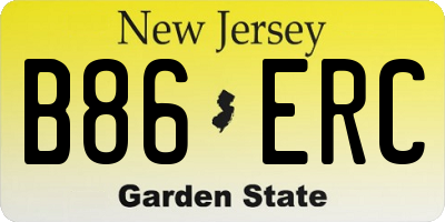 NJ license plate B86ERC