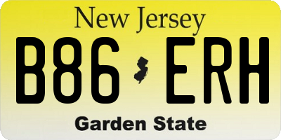 NJ license plate B86ERH