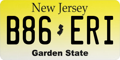 NJ license plate B86ERI