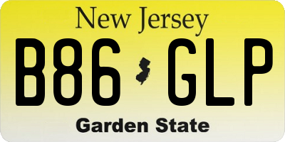NJ license plate B86GLP