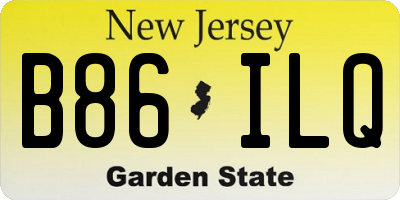 NJ license plate B86ILQ