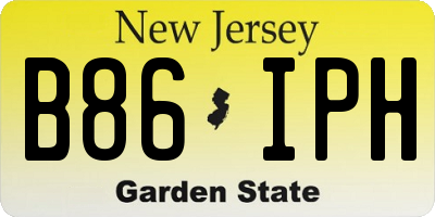 NJ license plate B86IPH