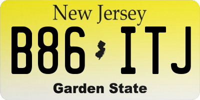 NJ license plate B86ITJ