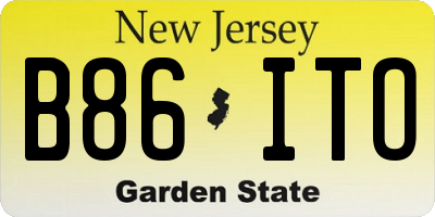 NJ license plate B86ITO