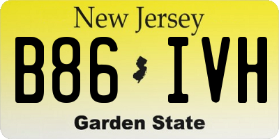 NJ license plate B86IVH