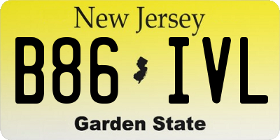 NJ license plate B86IVL
