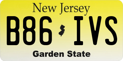 NJ license plate B86IVS