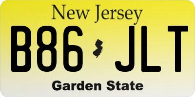 NJ license plate B86JLT