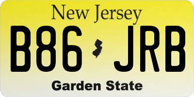 NJ license plate B86JRB