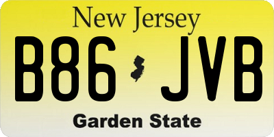NJ license plate B86JVB