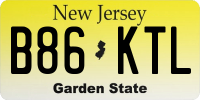 NJ license plate B86KTL