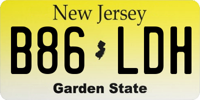 NJ license plate B86LDH