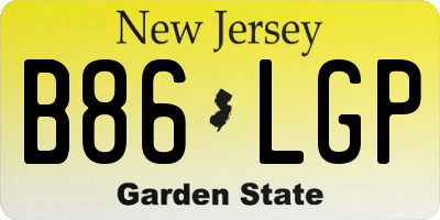 NJ license plate B86LGP