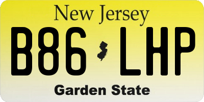 NJ license plate B86LHP