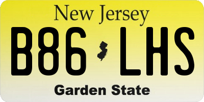 NJ license plate B86LHS