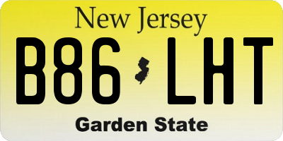 NJ license plate B86LHT