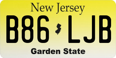 NJ license plate B86LJB