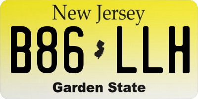 NJ license plate B86LLH