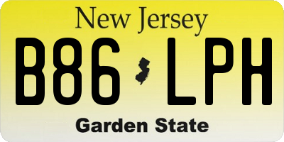 NJ license plate B86LPH