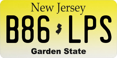 NJ license plate B86LPS