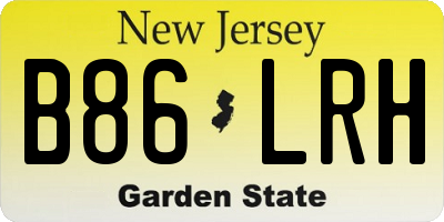 NJ license plate B86LRH