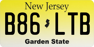 NJ license plate B86LTB