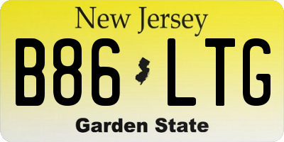 NJ license plate B86LTG