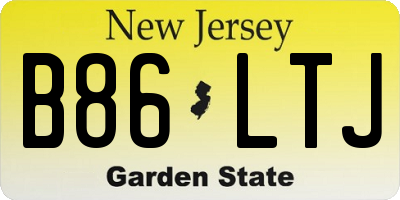 NJ license plate B86LTJ