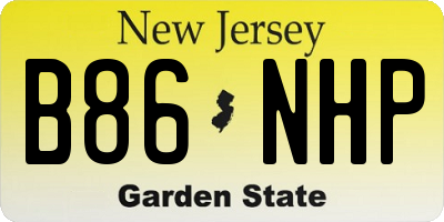 NJ license plate B86NHP