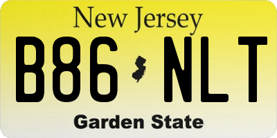 NJ license plate B86NLT