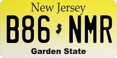 NJ license plate B86NMR