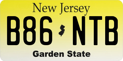 NJ license plate B86NTB