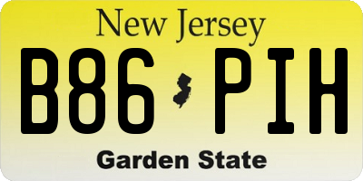 NJ license plate B86PIH