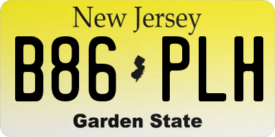 NJ license plate B86PLH