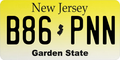 NJ license plate B86PNN