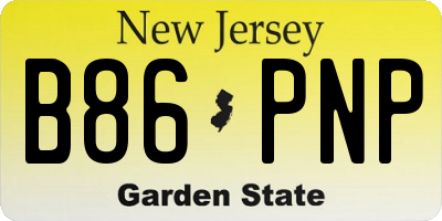 NJ license plate B86PNP
