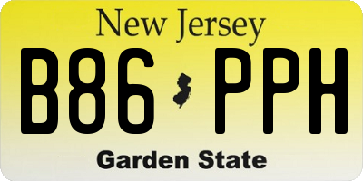 NJ license plate B86PPH