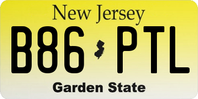 NJ license plate B86PTL