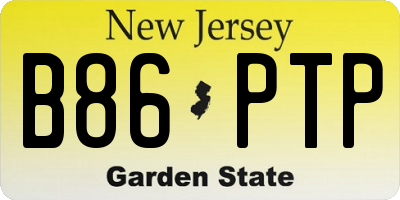 NJ license plate B86PTP