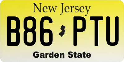 NJ license plate B86PTU
