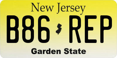 NJ license plate B86REP
