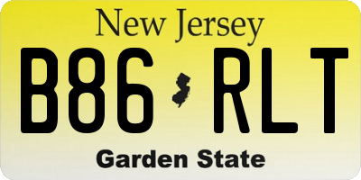 NJ license plate B86RLT