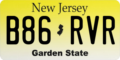 NJ license plate B86RVR