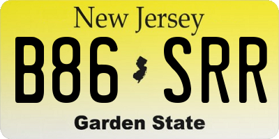 NJ license plate B86SRR