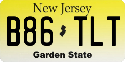NJ license plate B86TLT